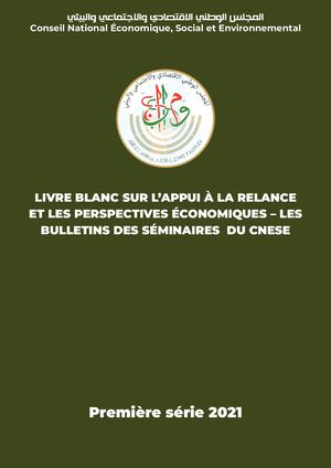 Livre blanc sur l’appui à la relance  et les perspectives économiques – les bulletins des séminaires du Conseil National économique, social et environnemental / CNESE