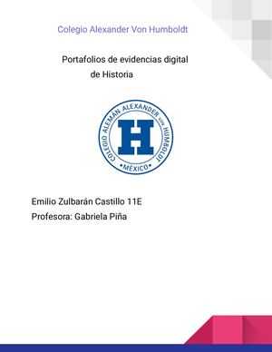 Portafolios evidencias Historia