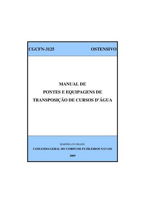 CGCFN-3125 - Manual de Pontes e Equipagens de Transposição de Cursos D'água