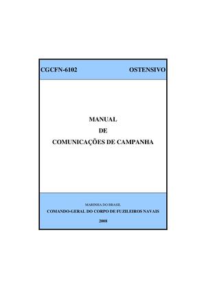 CGCFN-6102 - Manual de Comunicações de Campanha