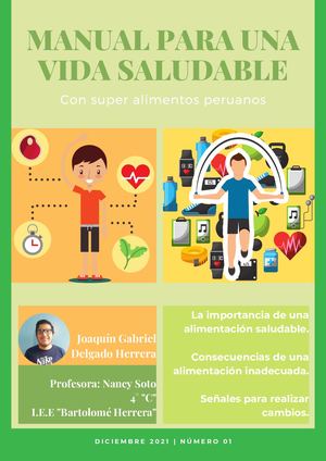 Manual para una vida saludable con productos de mi pais