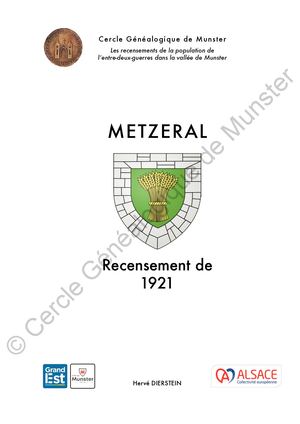 Metzeral 1921 (Extraits)