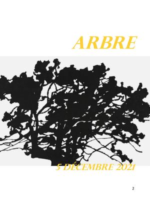 ARBRE - Atelier d'écriture  5 décembre 2021