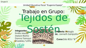 Trabajo En Grupo Biologia Tejido Sostén