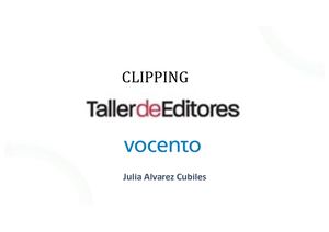 Clipping Taller De Editores, Sa