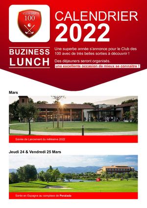Programme Club des 100 2022