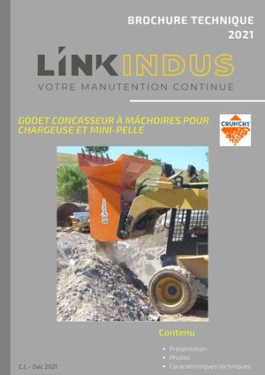 Godet Concasseur À Mâchoires Pour Chargeuse Et Mini Pelle - Brochure Technique 2021