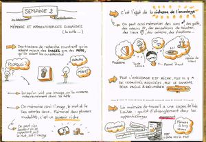 La semaine du MOOC "Psychologie pour les enseignants" sketchnotée