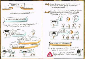 Semaine 4 du MOOC "Psychologie pour les enseignants" sketchnoté