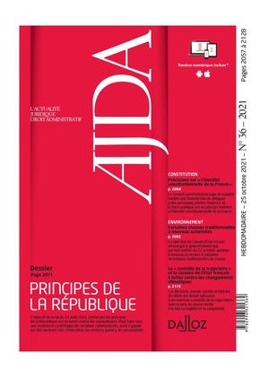 Ajda N°36 Dossier Loi Principes De La République