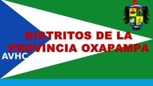 Distritos de la provincia de Oxapampa.