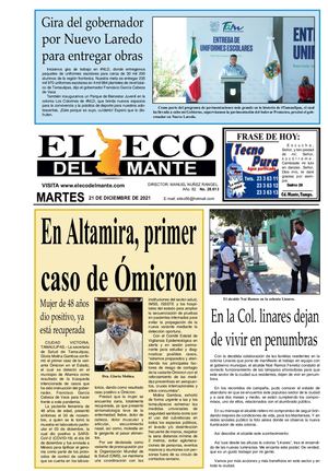 Martes 21 De Diciembre De 2021