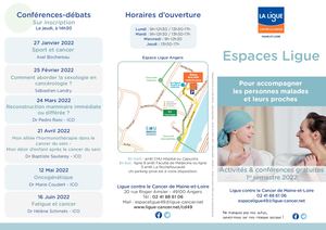 Dépliant Espace Ligue 1er Semestre 2022