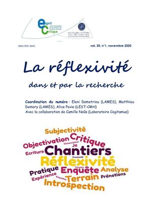 Vol 30 1 La Réflexivité Dans Et Par La Recherche Novembre 2020
