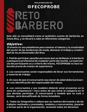 Reglamento Oficial Reto Barbero
