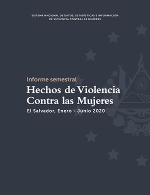 Informe Semestral Hechos De Violencia Contra Las Mujeres 2020 Final
