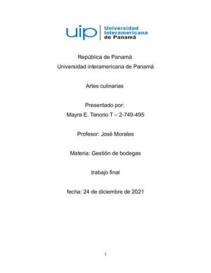 Examen De Gestion De Bodegas
