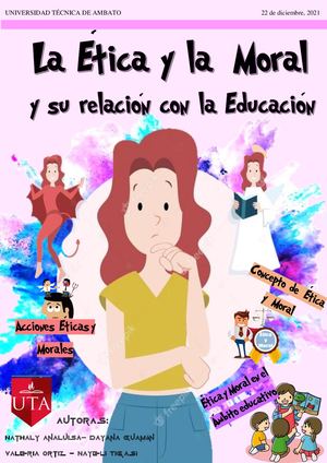 La ética y la moral y su relación con la educación