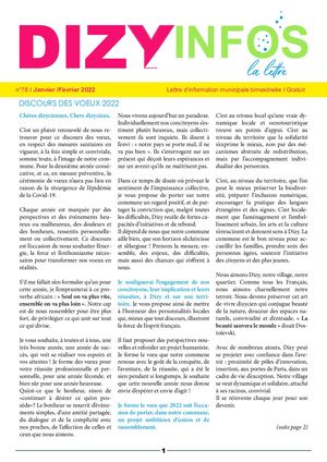Dizy Infos n°78 Janvier/ Février 2022