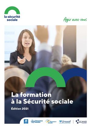 Rapport Formation Securite Sociale 2021