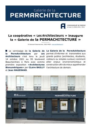 Galerie De La Permarchitecture Architectures Bionumériques