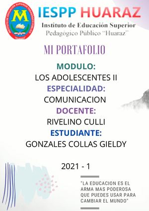 Mi Portafolio - Pedagógico Huaraz
