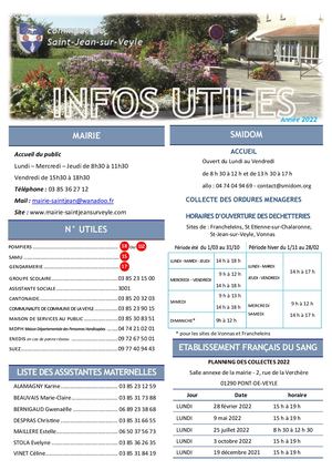 Infos Utiles 2022