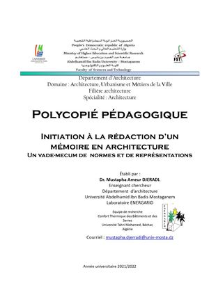 Polycopié Irma Djeradi