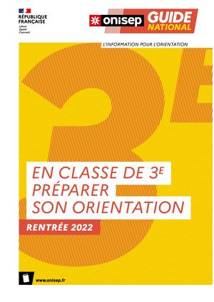 Guide 3e Rentree 2022