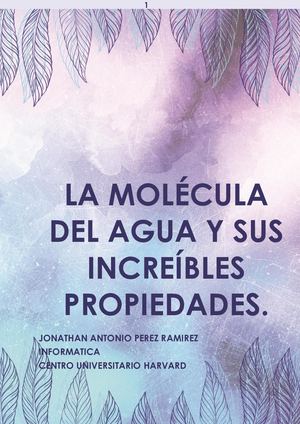 La Molécula Del Agua Y Sus Increíbles Propiedades