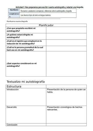 Planificamos Nuestra Biografía