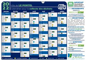 Le Portel Calendrier Collecte 2022