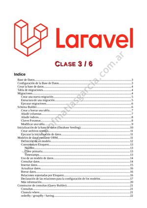 Laravel Clase3 - Utilizando Bases de Datos