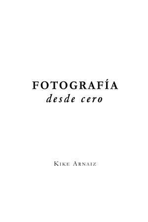 Fotografía Desde Cero