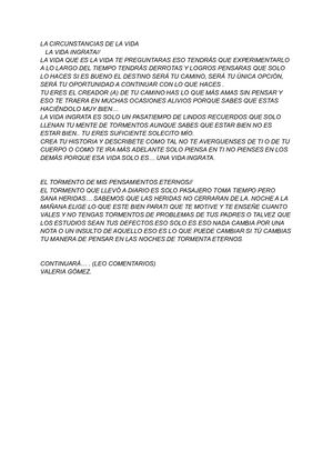 VIDA DE PROBLEMAS E INGRATA