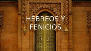 Hebreos Y Fenicios