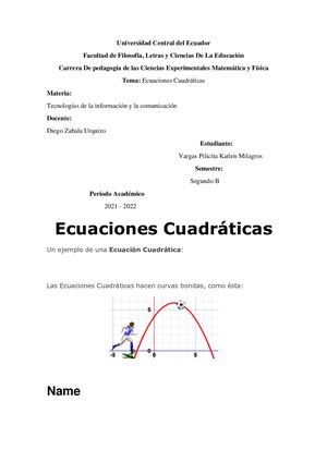 Ecuaciones Cuadraticas