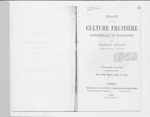 Traite De La Culture Fruitiere Commerciale Et Bourgeoise