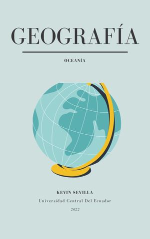 Libro Digital Sobre Geografía de Oceanía