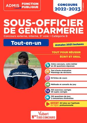 9782311214000 Extrait - Concours Sous-officier de gendarmerie - Catégorie B - Tout-en-un - 20 tutos offerts