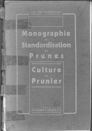 Monographie Et Standardisation Des Prunes
