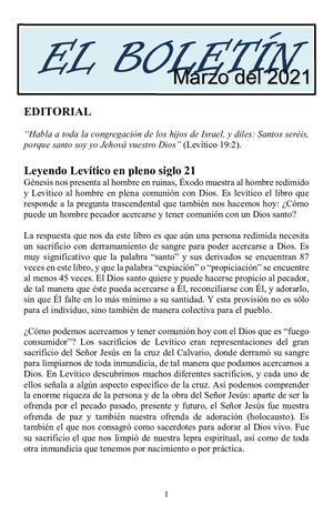 Marzo 2021 Boletín