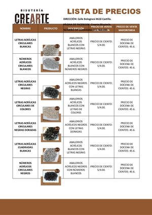 Catálogo 2022 Bisutería