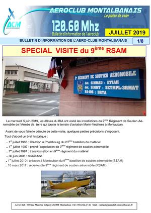 2019 06 Ter 120 6 Mhz Spécial 9°RSAM BIA Juin 2019