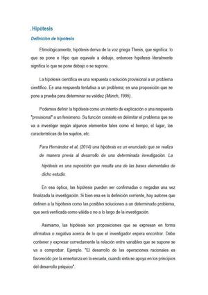 Hipotesis