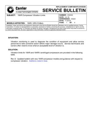 19xr Compressor Vibration Limits