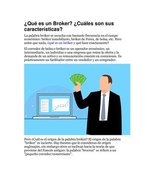 Qué Es Un Broker