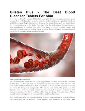 The Best Blood Cleanser Tablets For Skin