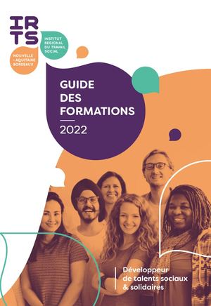 Guide des formations 2022 IRTS Nouvelle-Aquitaine Bordeaux