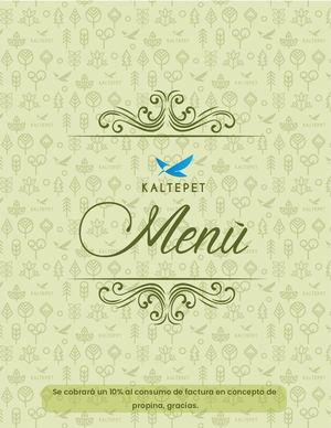 Menú Kaltepet
